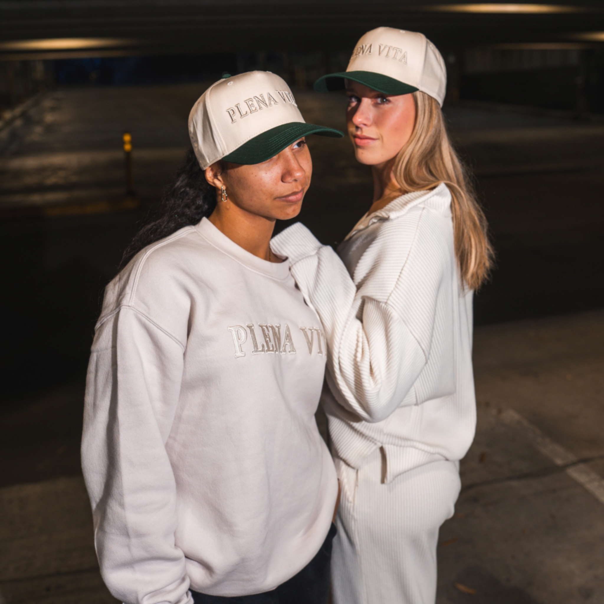 The Signature Hat | Cream & Green
