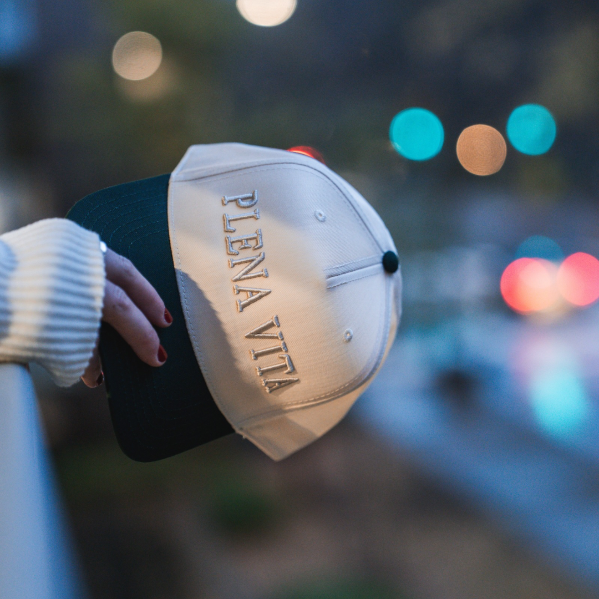 The Signature Hat | Cream & Green