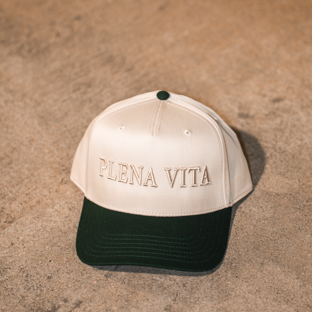 The Signature Hat | Cream & Green